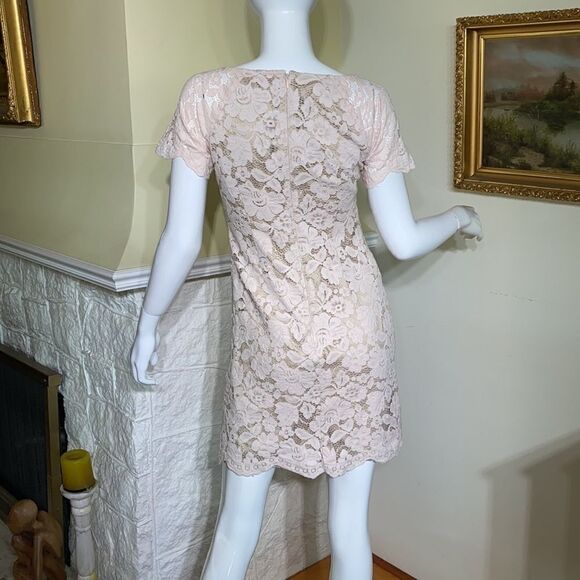 Vince Camuto Ballerina Pink Lace Sheath Dress - Picture 3 of 14
